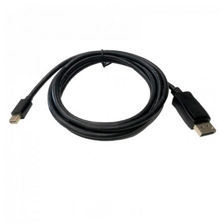 Cable Mini DisplayPort 3GO CMDPDP-2M/ Mini DisplayPort Macho - DisplayPort Macho/ 2m/ Negro